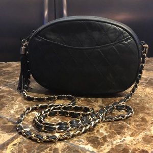 Soft Quilted Lambskin Tassel Crossbody Bag.